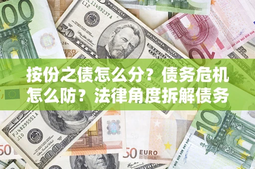 武汉按份之债怎么分？债务危机怎么防？法律角度拆解债务分配与风险自保指南