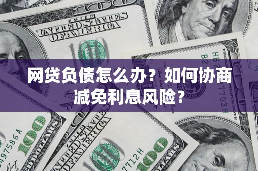 武汉网贷负债怎么办？如何协商减免利息风险？