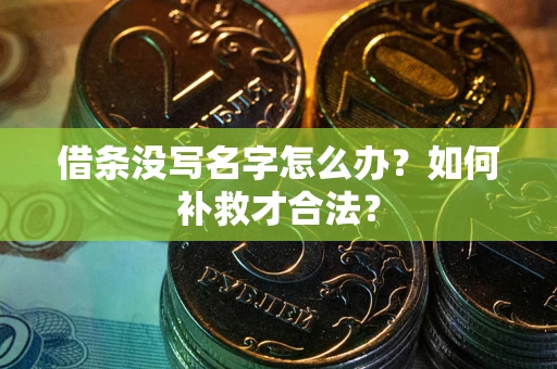 武汉借条没写名字怎么办？如何补救才合法？