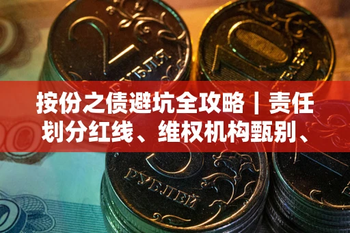 武汉按份之债避坑全攻略｜责任划分红线、维权机构甄别、纠纷处理全流程拆解