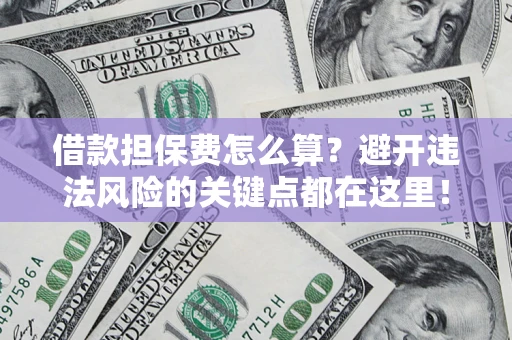 武汉借款担保费怎么算？避开违法风险的关键点都在这里！