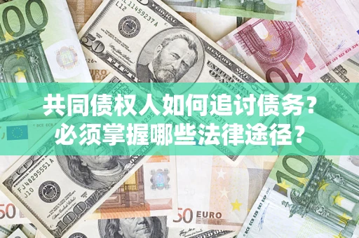 武汉共同债权人如何追讨债务？必须掌握哪些法律途径？