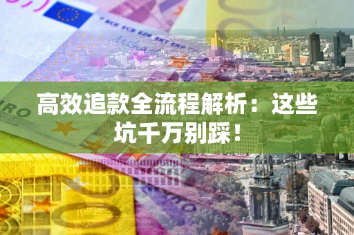 武汉高效追款全流程解析：这些坑千万别踩！