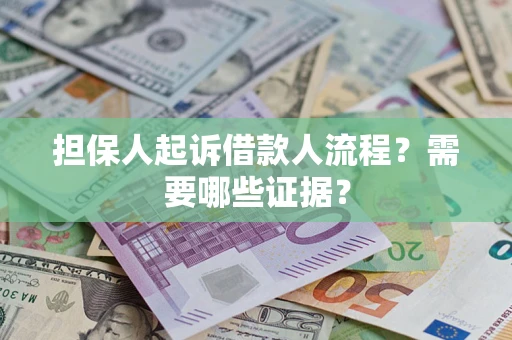 武汉担保人起诉借款人流程？需要哪些证据？