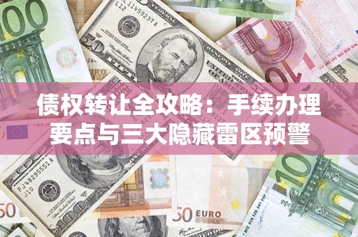 武汉债权转让全攻略：手续办理要点与三大隐藏雷区预警