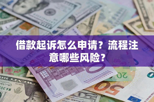 武汉借款起诉怎么申请？流程注意哪些风险？