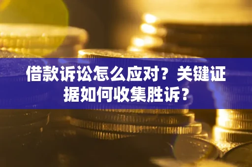 武汉借款诉讼怎么应对？关键证据如何收集胜诉？
