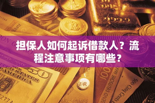 武汉担保人如何起诉借款人？流程注意事项有哪些？